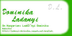 dominika ladanyi business card